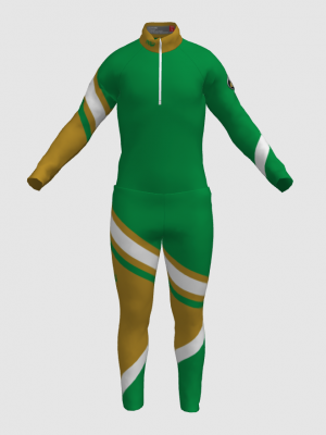 Podiumwear Nordic Child's Two-Piece Race Suit (Nordic Skiing) Front View