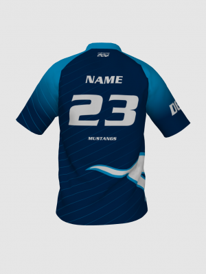 Podiumwear Men's V-Neck Tee (Running) Back View