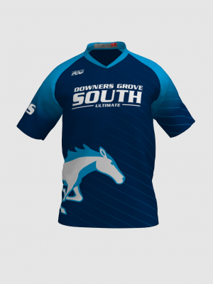 Podiumwear Men's V-Neck Tee (Running) Front View