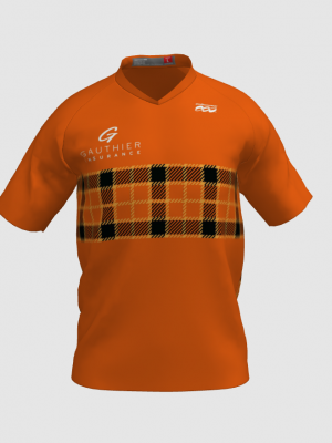 Podiumwear Men's V-Neck Tee (Running) Front View