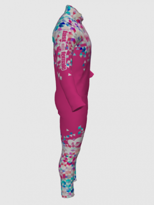 Podiumwear Nordic Child's Two-Piece Race Suit (Nordic Skiing) Side View