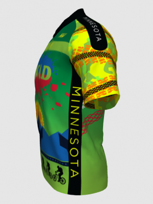 Podiumwear Men's Silver Short Sleeve MTB Jersey - New Fabric 2025!