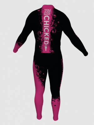Podiumwear Unisex Silver Two-Piece Race Suit