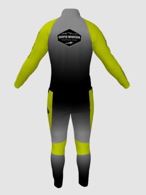 Podiumwear Nordic Child's Two-Piece Race Suit (Nordic Skiing) Back View