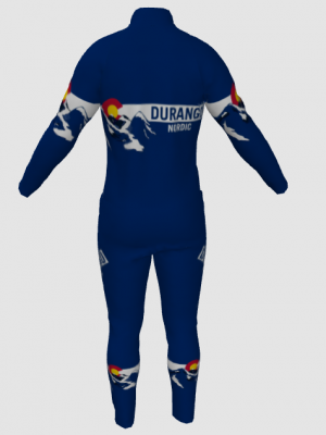 Podiumwear Nordic Child's Two-Piece Race Suit (Nordic Skiing) Back View
