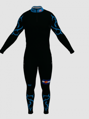 Podiumwear Unisex Silver Two-Piece Race Suit
