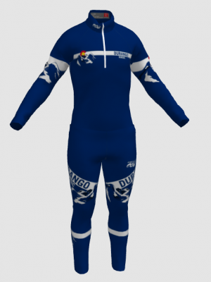 Podiumwear Nordic Child's Two-Piece Race Suit (Nordic Skiing) Front View