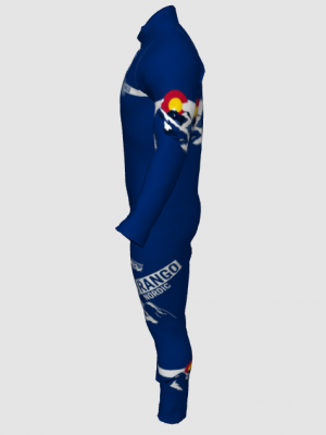 Podiumwear Nordic Child's Two-Piece Race Suit (Nordic Skiing) Side View