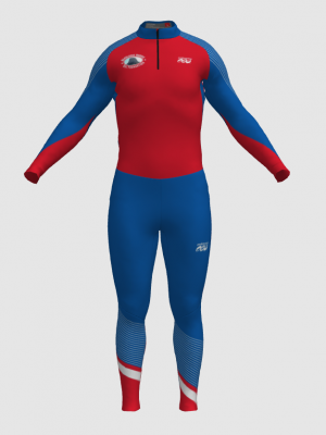 Podiumwear Unisex Silver Two-Piece Race Suit