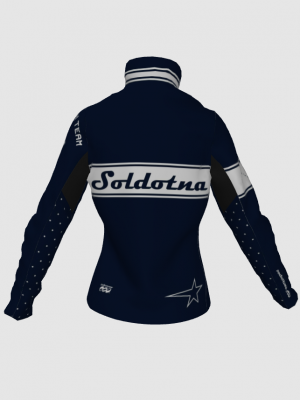 Podiumwear Gold Jacket Women's (Nordic Skiing) Back View