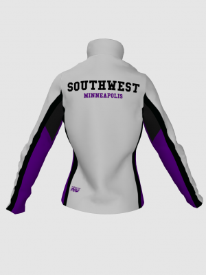 Podiumwear Gold Jacket Women's (Nordic Skiing) Back View