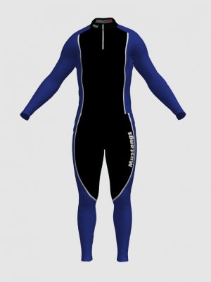 Podiumwear Unisex Silver Two-Piece Race Suit