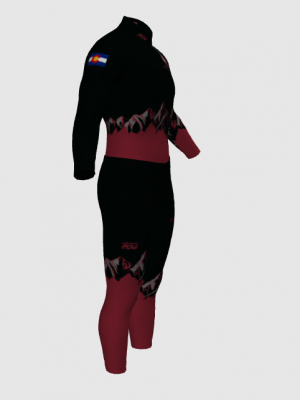 Podiumwear Nordic Child's Two-Piece Race Suit (Nordic Skiing) Side View