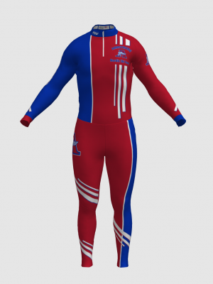 Podiumwear Unisex Silver Two-Piece Race Suit