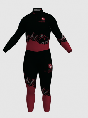 Podiumwear Nordic Child's Two-Piece Race Suit (Nordic Skiing) Front View