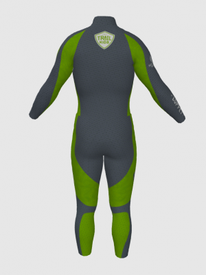 Podiumwear Nordic Child's Two-Piece Race Suit (Nordic Skiing) Back View