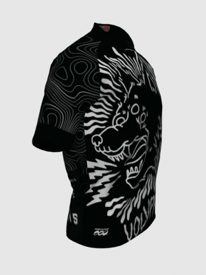 Podiumwear Men's Silver Short Sleeve MTB Jersey - New Fabric 2025!