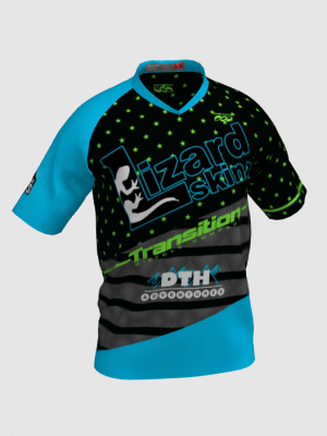 Podiumwear Men's Silver Short Sleeve MTB Jersey - New Fabric 2025!