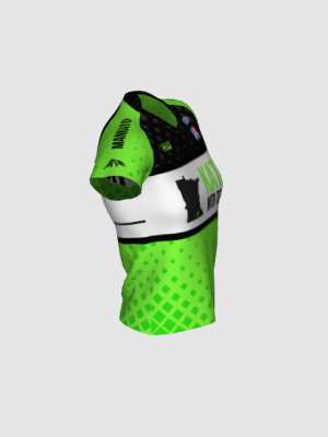 Podiumwear Women's Silver Short Sleeve MTB Jersey - NEW FABRIC 2025!