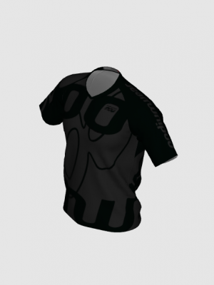 Podiumwear Men's Silver Short Sleeve MTB Jersey - New Fabric 2025!