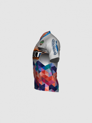 Podiumwear Men's Silver Short Sleeve MTB Jersey - New Fabric 2025!
