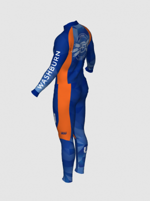 Podiumwear Unisex Silver Two-Piece Race Suit