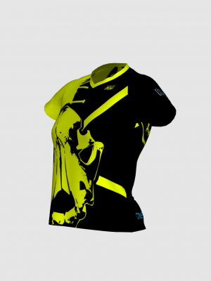 Podiumwear Women's Silver Short Sleeve MTB Jersey - NEW FABRIC 2025!
