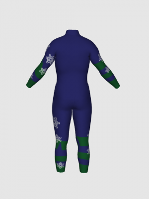 Podiumwear Nordic Child's Two-Piece Race Suit (Nordic Skiing) Back View