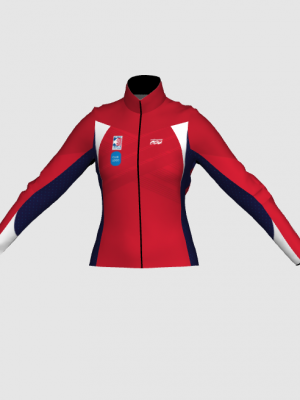 Podiumwear Gold Jacket Women's (Nordic Skiing) Front View