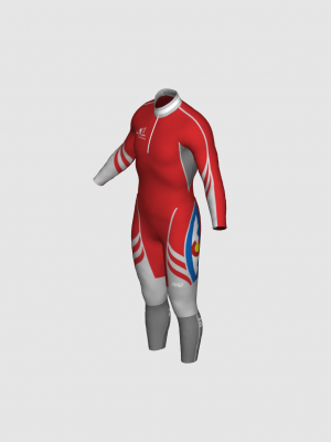 Podiumwear Nordic Child's Two-Piece Race Suit (Nordic Skiing) Side View