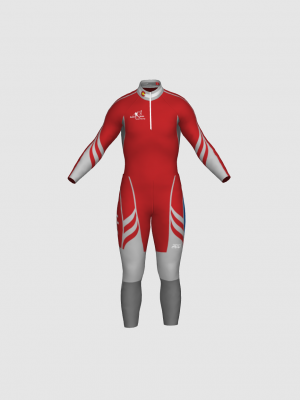 Podiumwear Nordic Child's Two-Piece Race Suit (Nordic Skiing) Front View