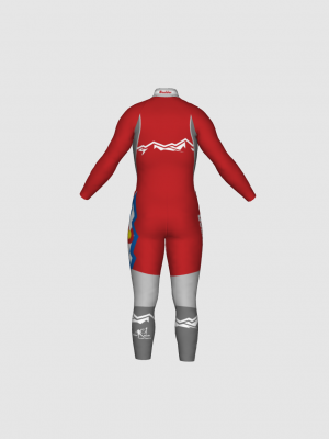 Podiumwear Nordic Child's Two-Piece Race Suit (Nordic Skiing) Back View