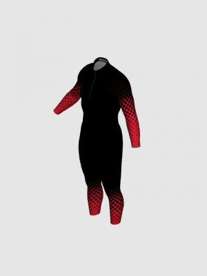 Podiumwear Nordic Child's Two-Piece Race Suit (Nordic Skiing) Side View