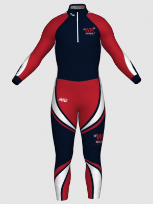 Podiumwear Nordic Child's Two-Piece Race Suit (Nordic Skiing) Front View