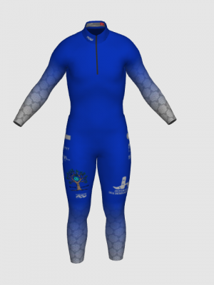 Podiumwear Nordic Child's Two-Piece Race Suit (Nordic Skiing) Front View