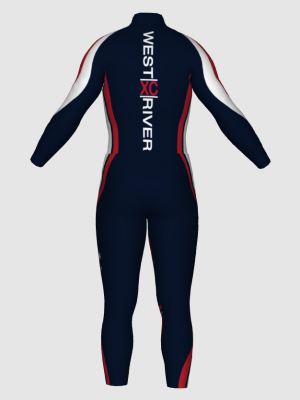 Podiumwear Nordic Child's Two-Piece Race Suit (Nordic Skiing) Back View