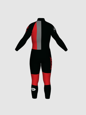Podiumwear Nordic Child's Two-Piece Race Suit (Nordic Skiing) Back View