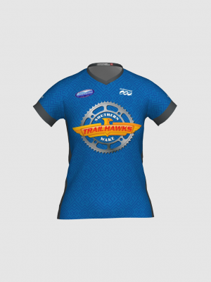 Podiumwear Women's Silver Short Sleeve MTB Jersey - NEW FABRIC 2025!