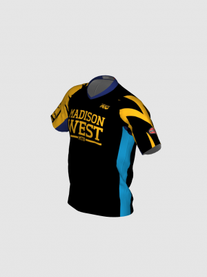 Podiumwear Men's Silver Short Sleeve MTB Jersey - New Fabric 2025!