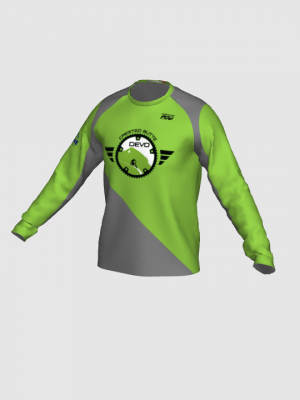 Podiumwear Unisex Silver Long Sleeve Tech Tee - New Fabric 2025!