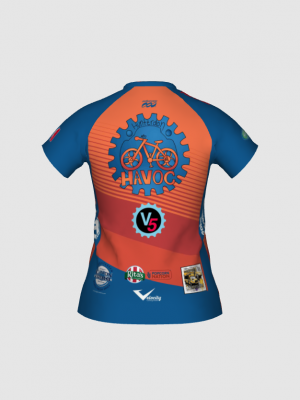 Podiumwear Women's Silver Short Sleeve MTB Jersey - NEW FABRIC 2025!