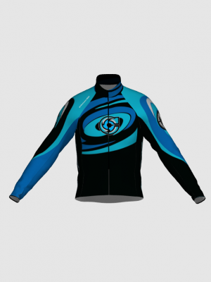 Podiumwear Men's Lightweight Cycling Jacket (Cycling) Front View