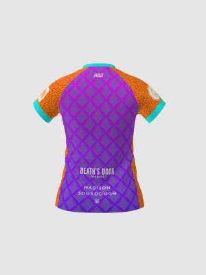 Podiumwear Women's Silver Short Sleeve MTB Jersey - NEW FABRIC 2025!