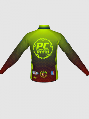 Podiumwear Men's Lightweight Cycling Jacket (Cycling) Back View