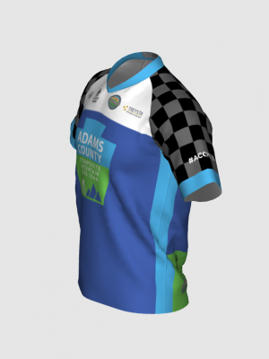 Podiumwear Men's Silver Short Sleeve MTB Jersey - New Fabric 2025!