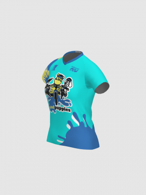 Podiumwear Women's Silver Short Sleeve MTB Jersey - NEW FABRIC 2025!