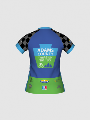 Podiumwear Women's Silver Short Sleeve MTB Jersey - NEW FABRIC 2025!