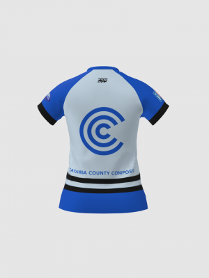 Podiumwear Women's Silver Short Sleeve MTB Jersey - NEW FABRIC 2025!