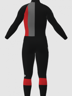 Podiumwear Nordic Child's Two-Piece Race Suit (Nordic Skiing) Back View