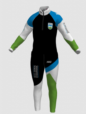 Podiumwear Nordic Child's Two-Piece Race Suit (Nordic Skiing) Front View